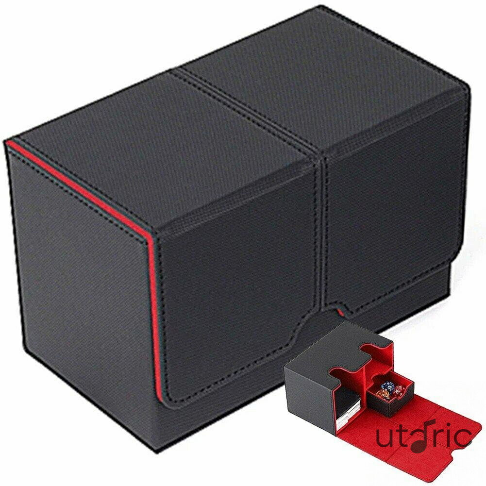 デッキケース トレカケース カードケース ストレージボックス 硬質ケース スリーブ グッズカード 野球カード 収納ボックス 保管用 160枚収納可能 黒