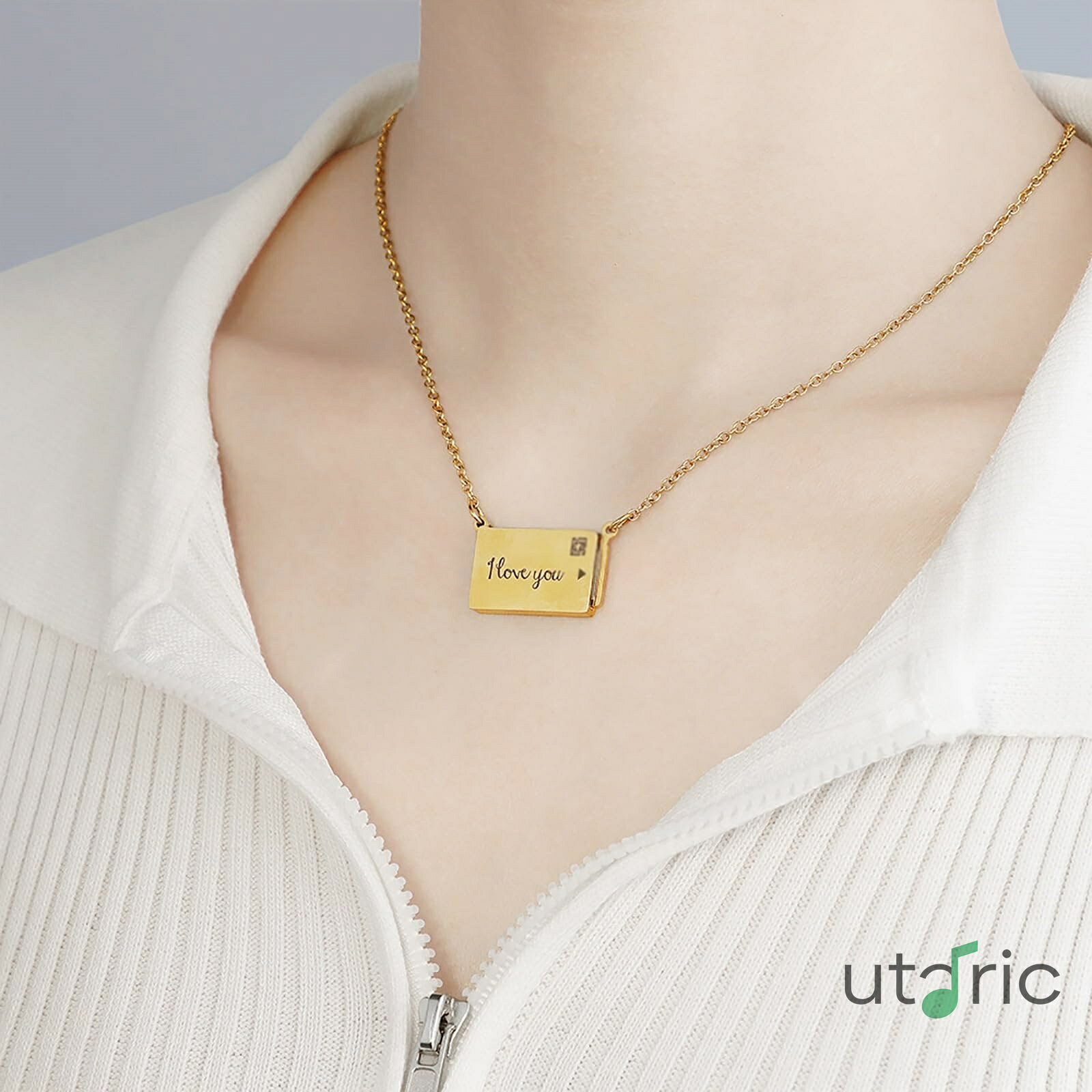 Rakuten - [] 写真を入れられるネックレス クリエイティブ引き出しフォトボックスペンダントネックレスステンレス鋼のネックレスジュエリー ネックレスペンダント