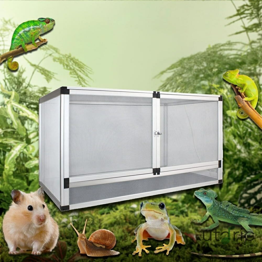 給餌ケージ ボックス 爬虫類飼育水槽 爬虫類 ケージ 爬虫類 両生類飼育ケージ 爬虫類飼育ケージ トカゲ ケージ 飼育容器 カナヘビ飼育ケース カメレオン ボックス 小型爬虫類 レプタイルボックス 換気が良い 爬虫類 飼育ケース ステンレス製 爬虫類ケージ