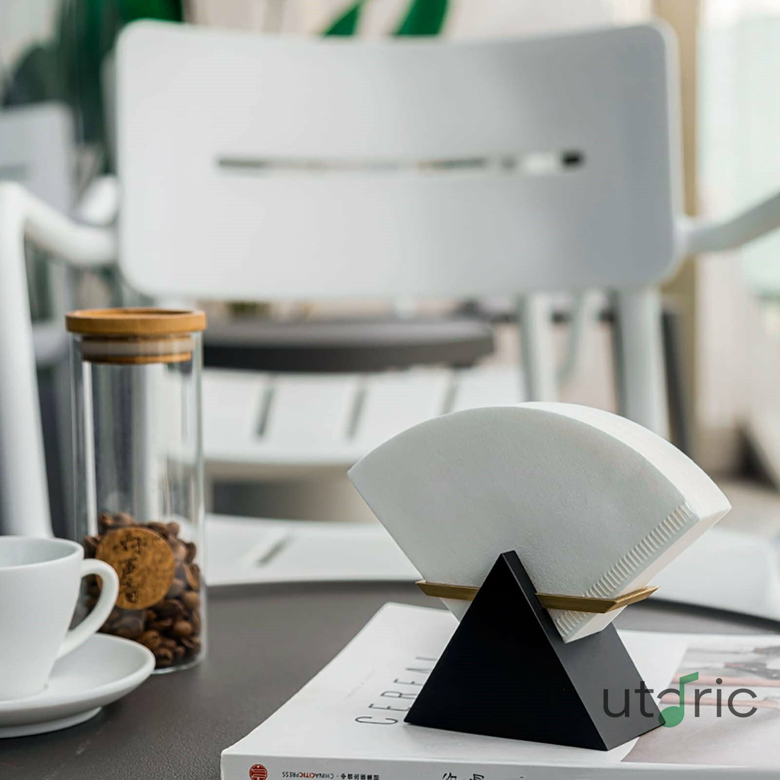 Rakuten - コーヒーフィルターボックス スペースアルミニウムフィルターホルダーコニカルフィルターホルダーハンドブランドコーヒーフィルターホルダー キッチン用品