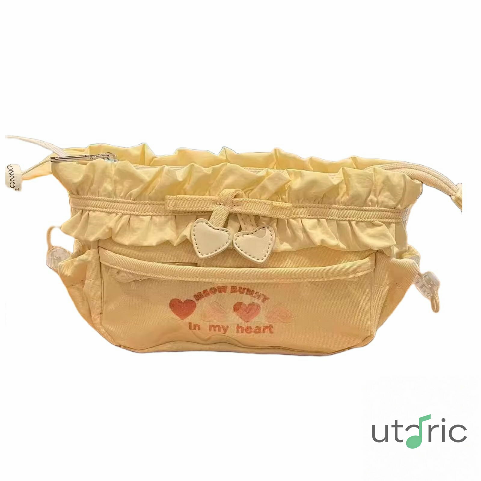 Rakuten - TICKMI クリエイティブマルチレイヤーペンシルケース かわいい ソフト かわいい 大容量 ペンバッグ 美的ペンボックス (イエロー)