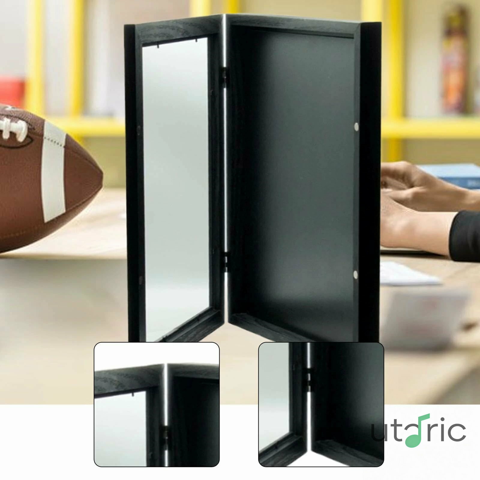 ジャージ木製フレームディスプレイケース Tシャツシャドーボックス 木製コレクション保護 フットボール 野球 サッカーユニフォーム用 16x20インチ