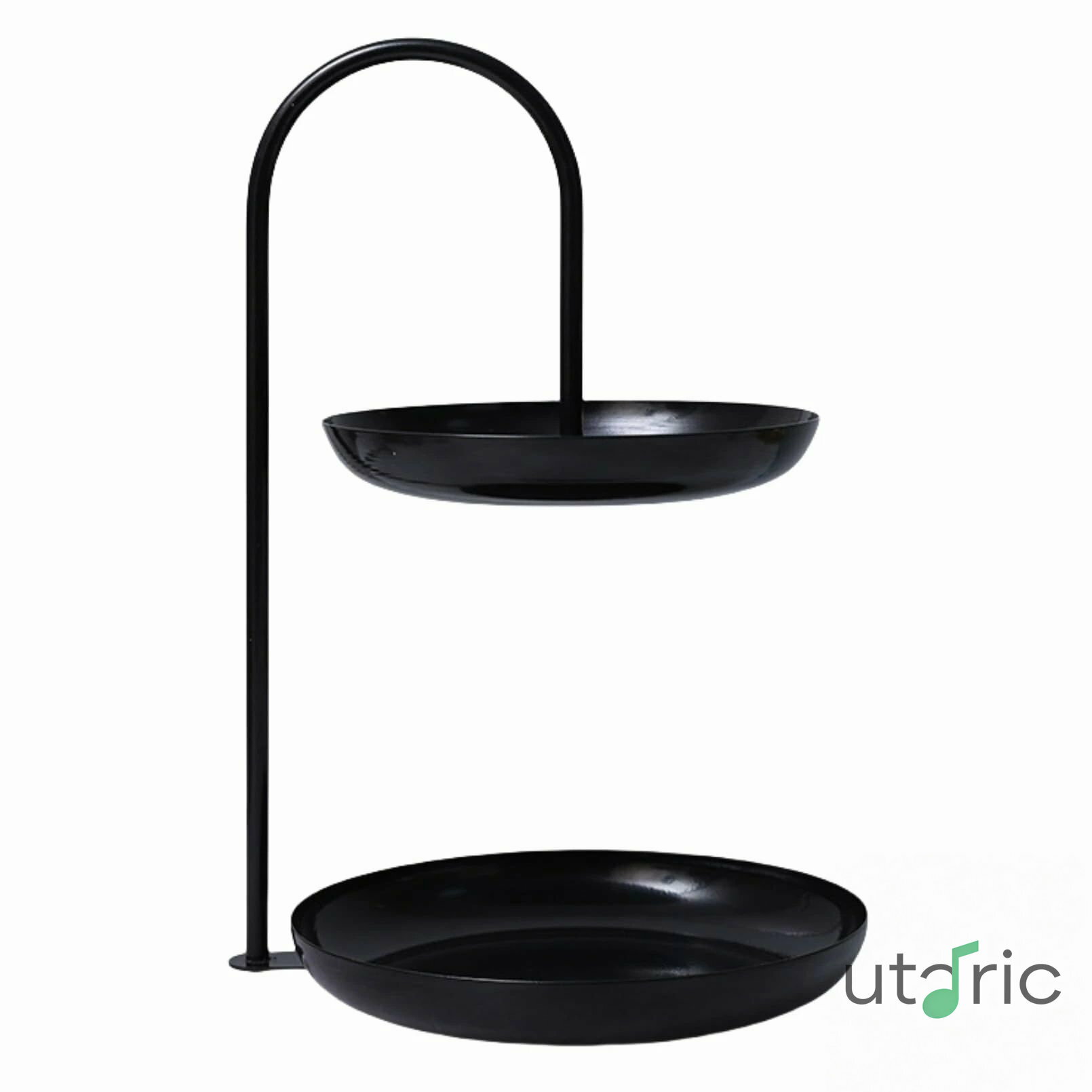 トレイ、ジュエリー、収納ボックス、食品フルーツ、デザート、リビングルームスナック (ブラック)