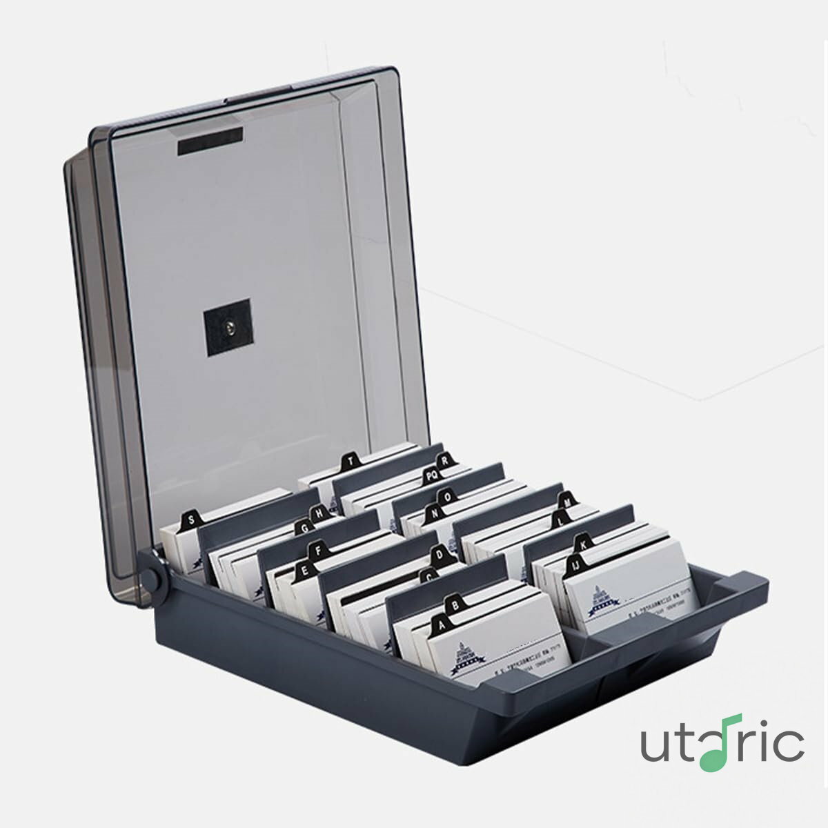 名刺整理箱 名刺整理器 収容枚数約1000枚 ネームカードボックス ポケモンカード収納ケース 名刺入れ 卓..