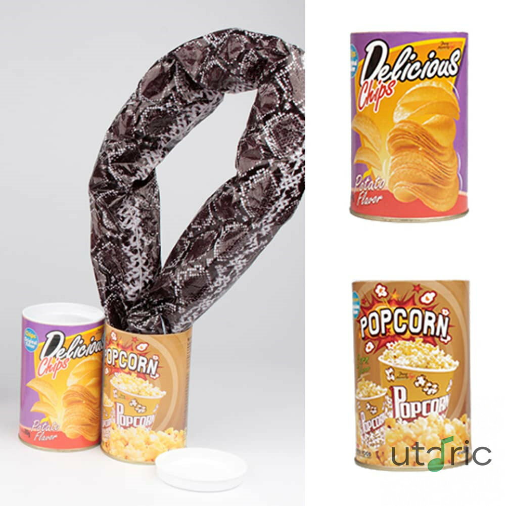 ポテトチップス型 びっくり箱 ヘビ どっきり ドッキリ 箱 ジョーク 蛇が飛び出す どっきり いたずら 手品 グッズ おもちゃ 2個セット