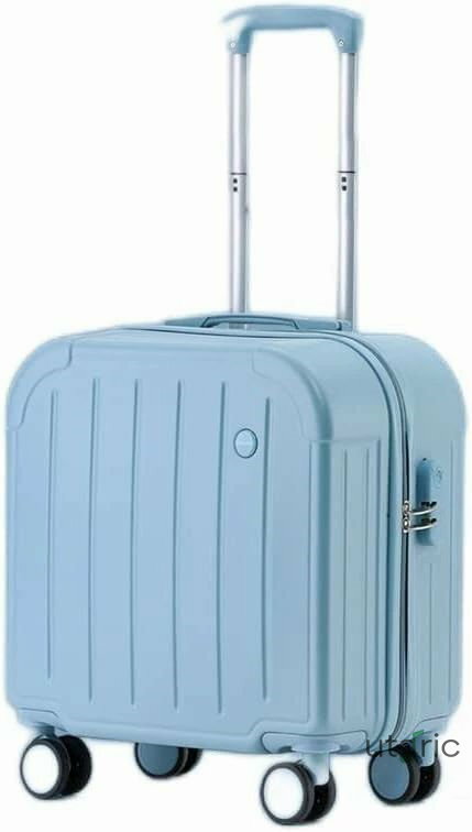 [Hummosk] スーツケース キャリーケース 小型 超軽量 キャリーバッグ ファスナー式 機内持込 静音 旅行出張 箱に登って 旅行カバン 小さい清新なスーツケース 丈夫で 耐久性があって (ブルー)