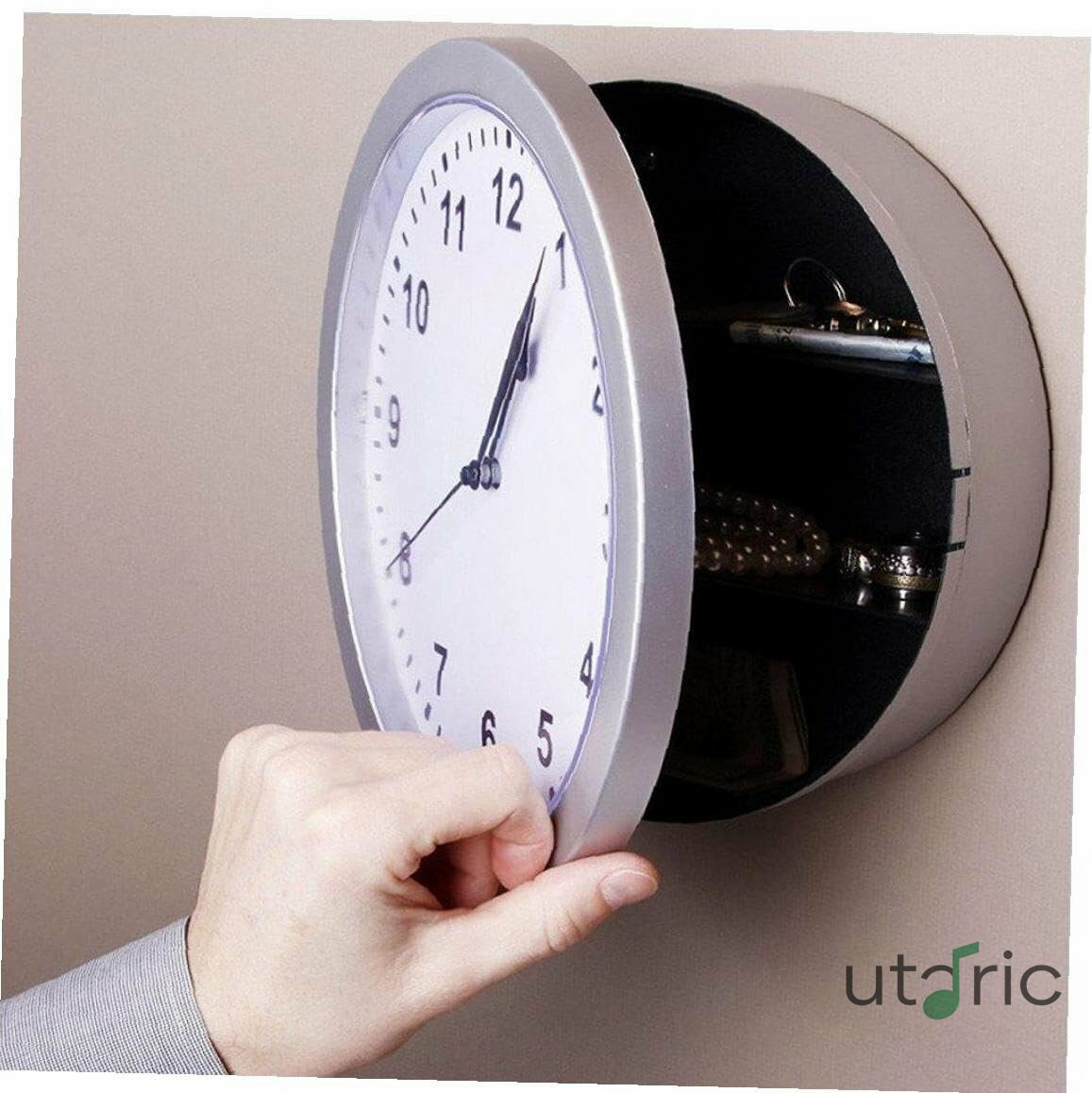 Rakuten - 壁の時計 安全ボックス 隠された安全 大きな シークレット セキュアリーボックス マネリー ジュエリー用 ストレージ ホーム オフィス キャッシュセーブル 秘密の物 お金 金