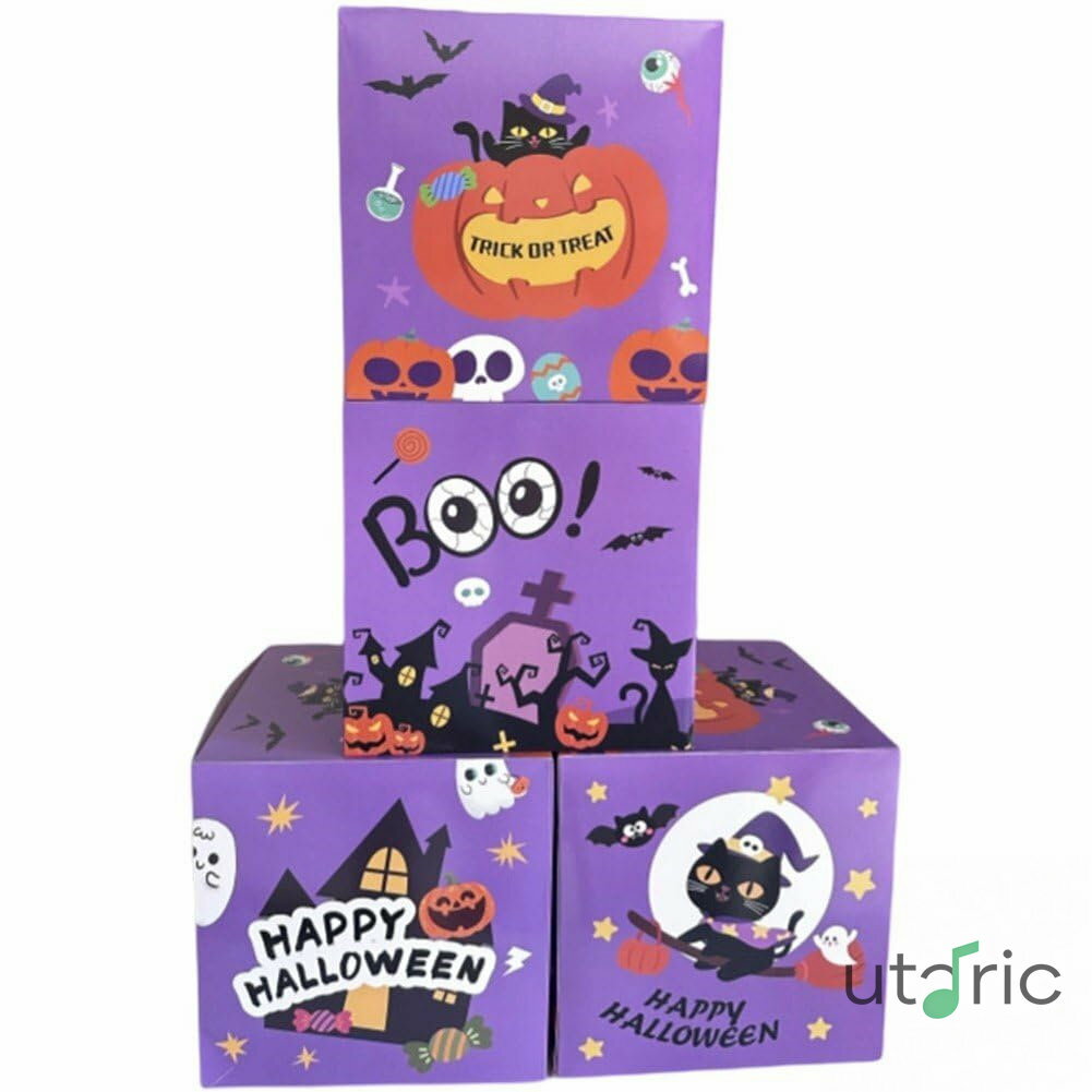 ハロウィンバルーンボックス Diyハロウィンパーティー装飾 バルーンボックス ハロウィンイブパーティー飾りに最適 4個セット