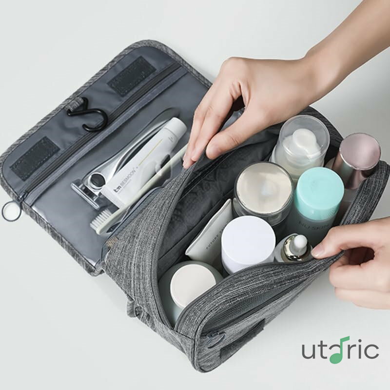 [] トイレタリーバッグ 吊り下げ式 旅行用 折りたたみ 大容量 ウェットとドライの分離 洗面用具入れ メイクボックス 小物いれ コンパクト 軽量 防水 出勤 出張 温泉 洗面用具ケース