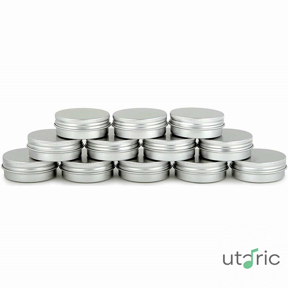 アルミ缶 20個セット ネジキャップ缶 小分け容器 詰め替え容器 クリームケース 化粧品収納ボックス 30ml