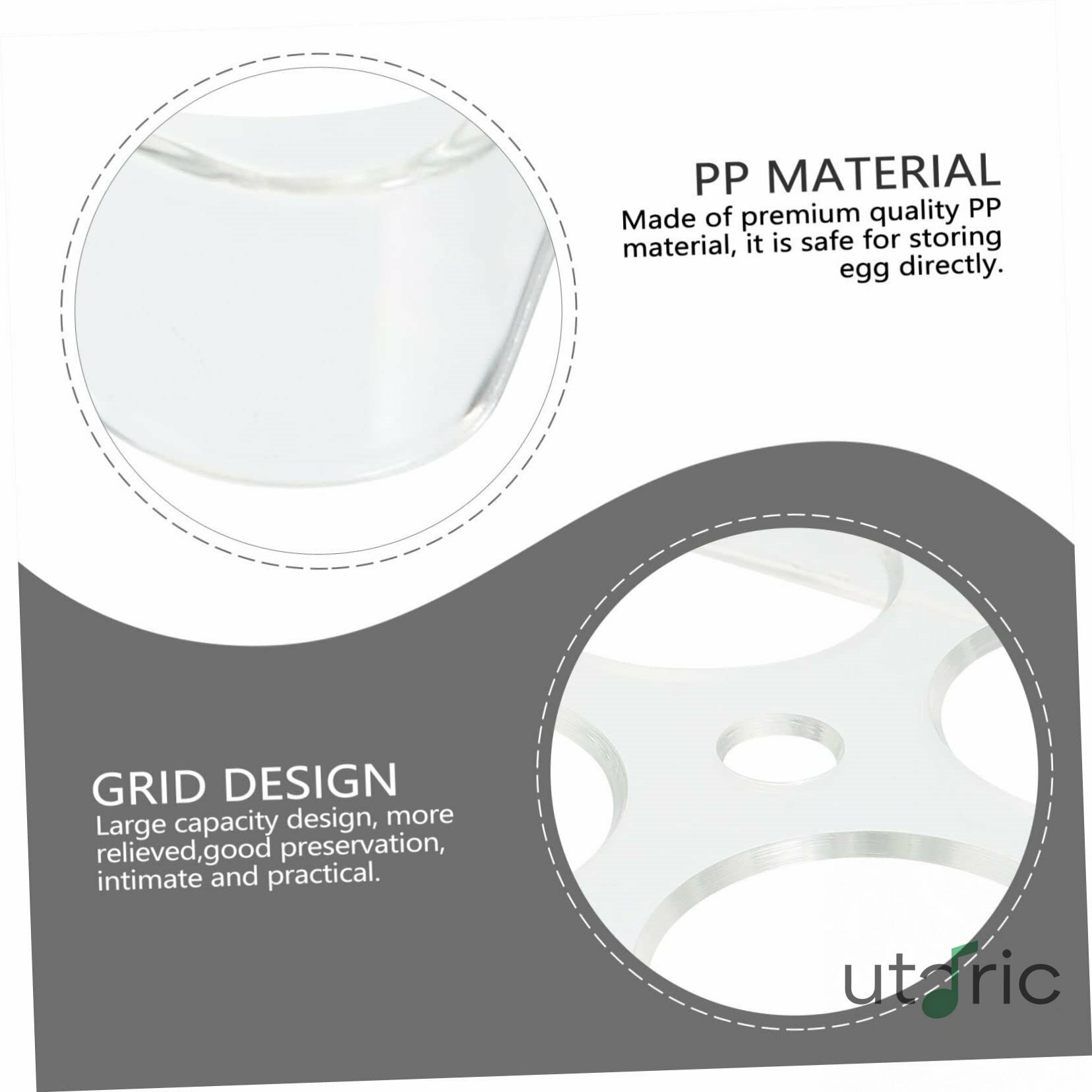 乐天商城 - 3個 卵保存箱 カウンターエッグホルダー プラスチック マスタード コンテナボックス エッグトレイ 引き出し 6グリッド