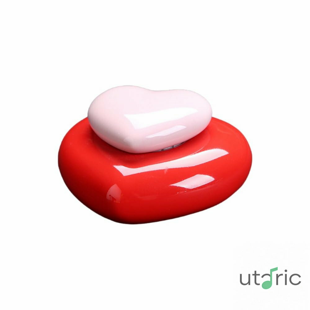 ペットの歯と毛の収集箱、陶器の愛のメモリアルジャー、骨壷、線香の粉末密封ジャー、陶器の軟膏箱2個 (2個b)(3.0)