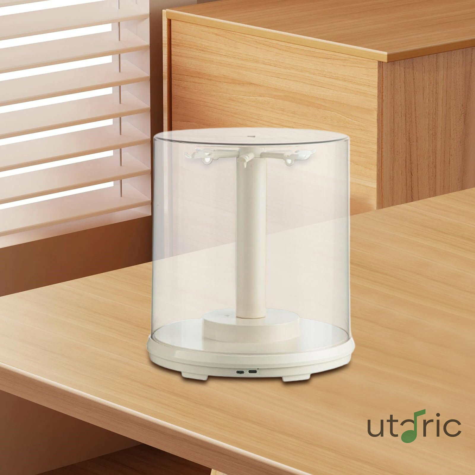 小さな人形ディスプレイケース - 収集品ストレージ|ディスプレイスタンドの回転|豪華な人形のための除去防塵オーガナイザーボックスキーチェーンの人物用品ミニおもちゃアクションフィギュアシェルフショーケース装飾