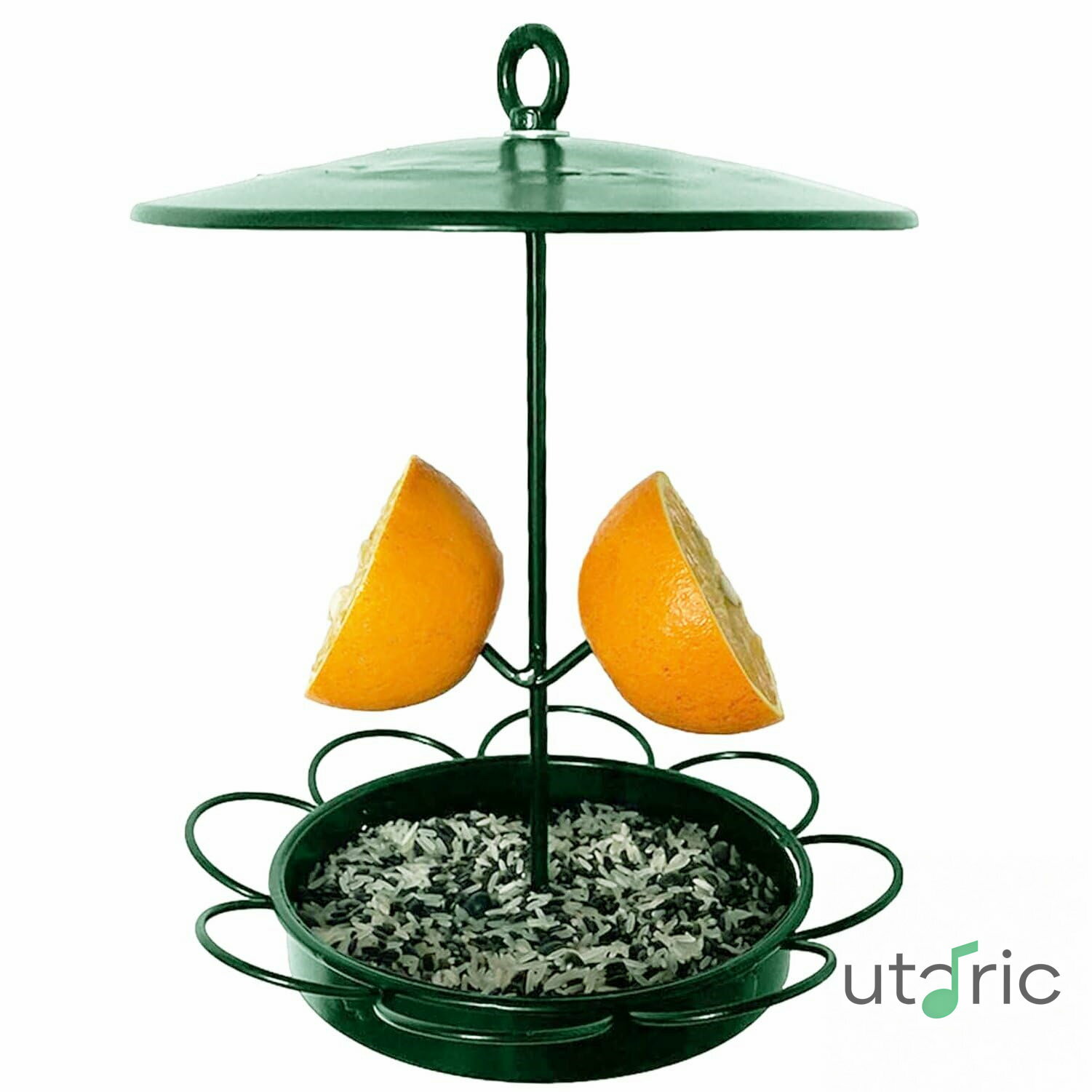 鳥の餌箱 バードフィーダー 野鳥の餌箱 鳥の給餌トレイ 鳥愛好家に最適！ フック付き 果物をフックに吊..