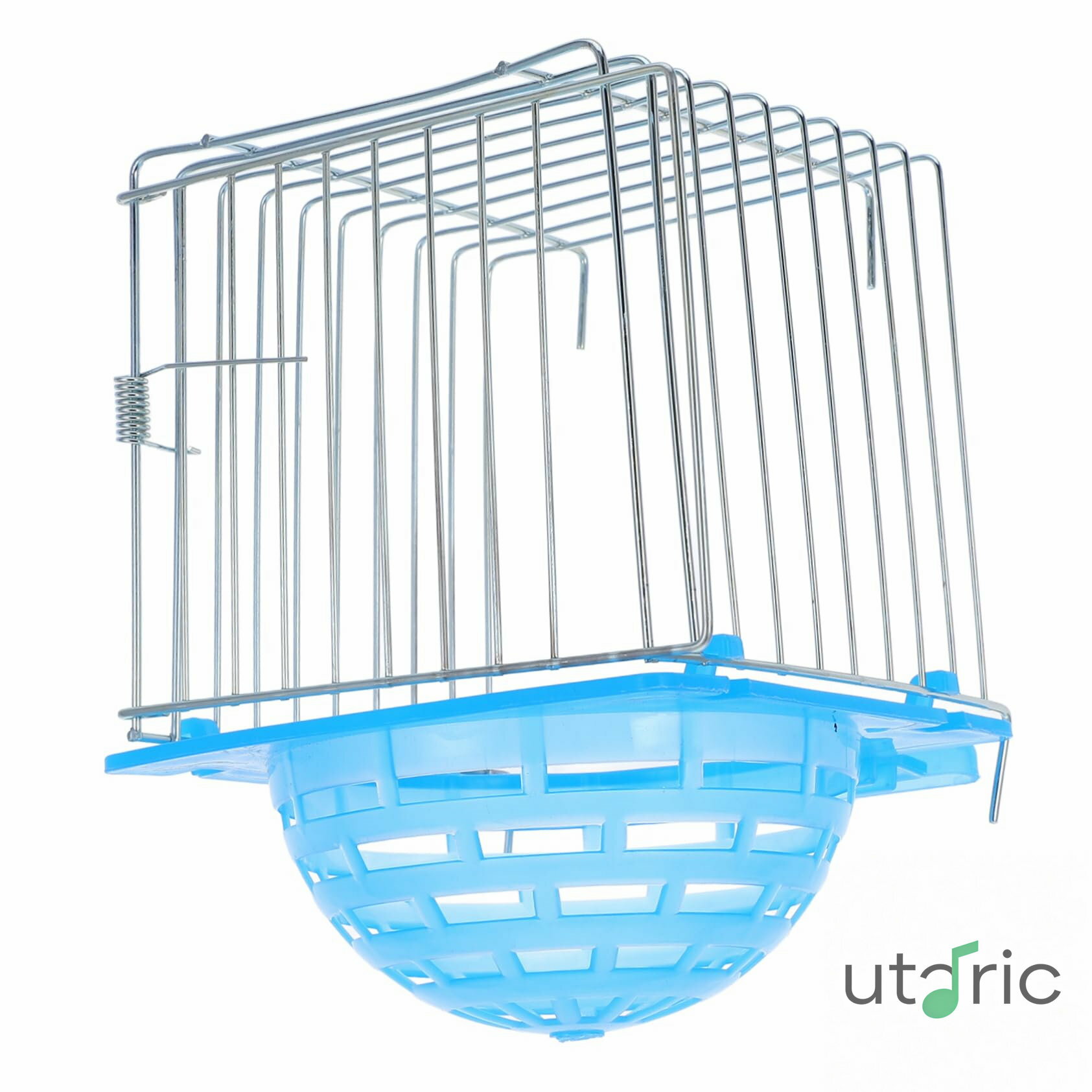 Rakuten - 箱 鳥の巣 大きな鳥の家 ラットキャリア インコ用鳥かご インコの巣 鳥小屋キット 四十雀鳥の家 透明な鳥の繁殖巣 外用ハチドリハウス 金属 Blue