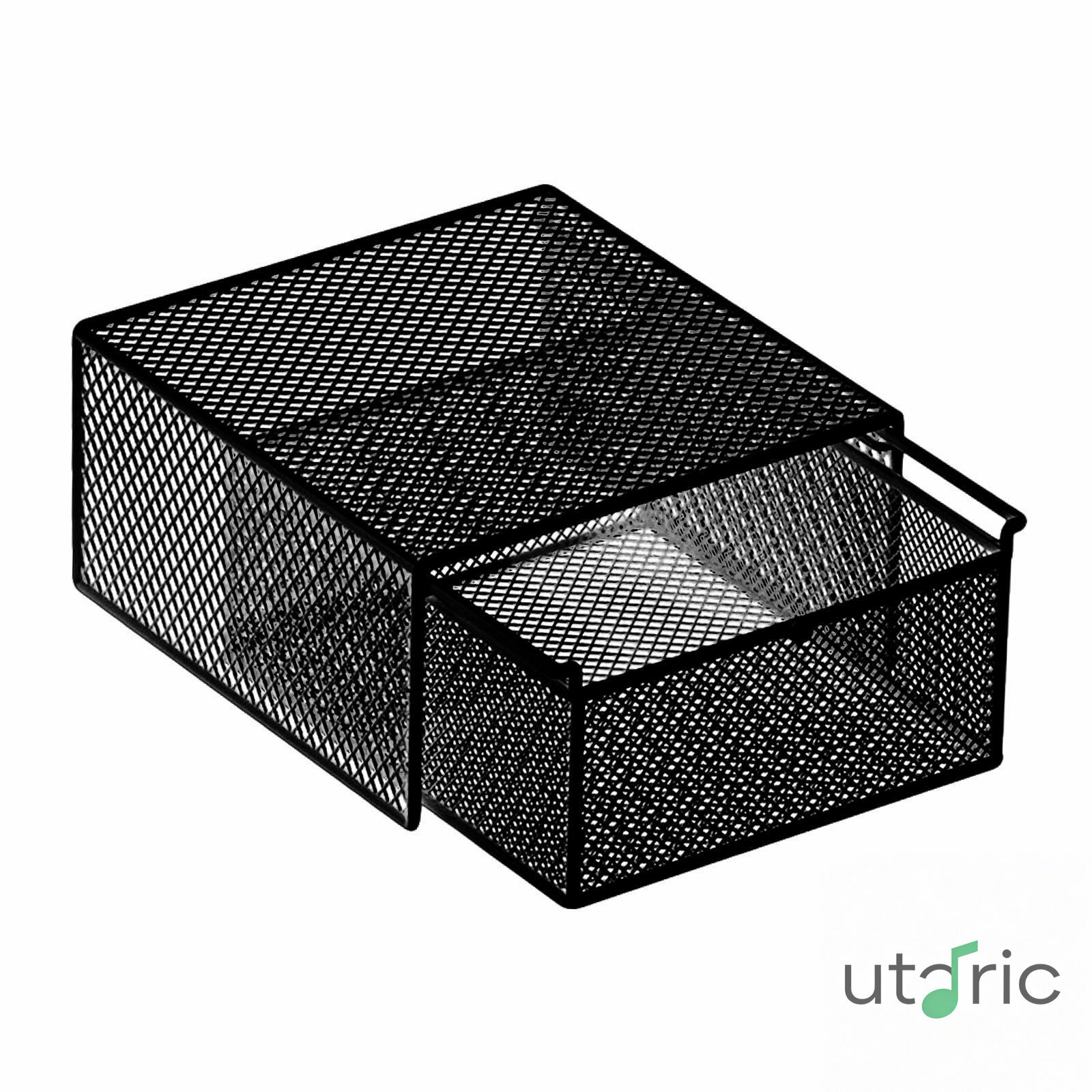 靴下と下着の収納ボックス、引き出しオーガナイザー、ランジェリーバスケット、クローゼット用 L Black