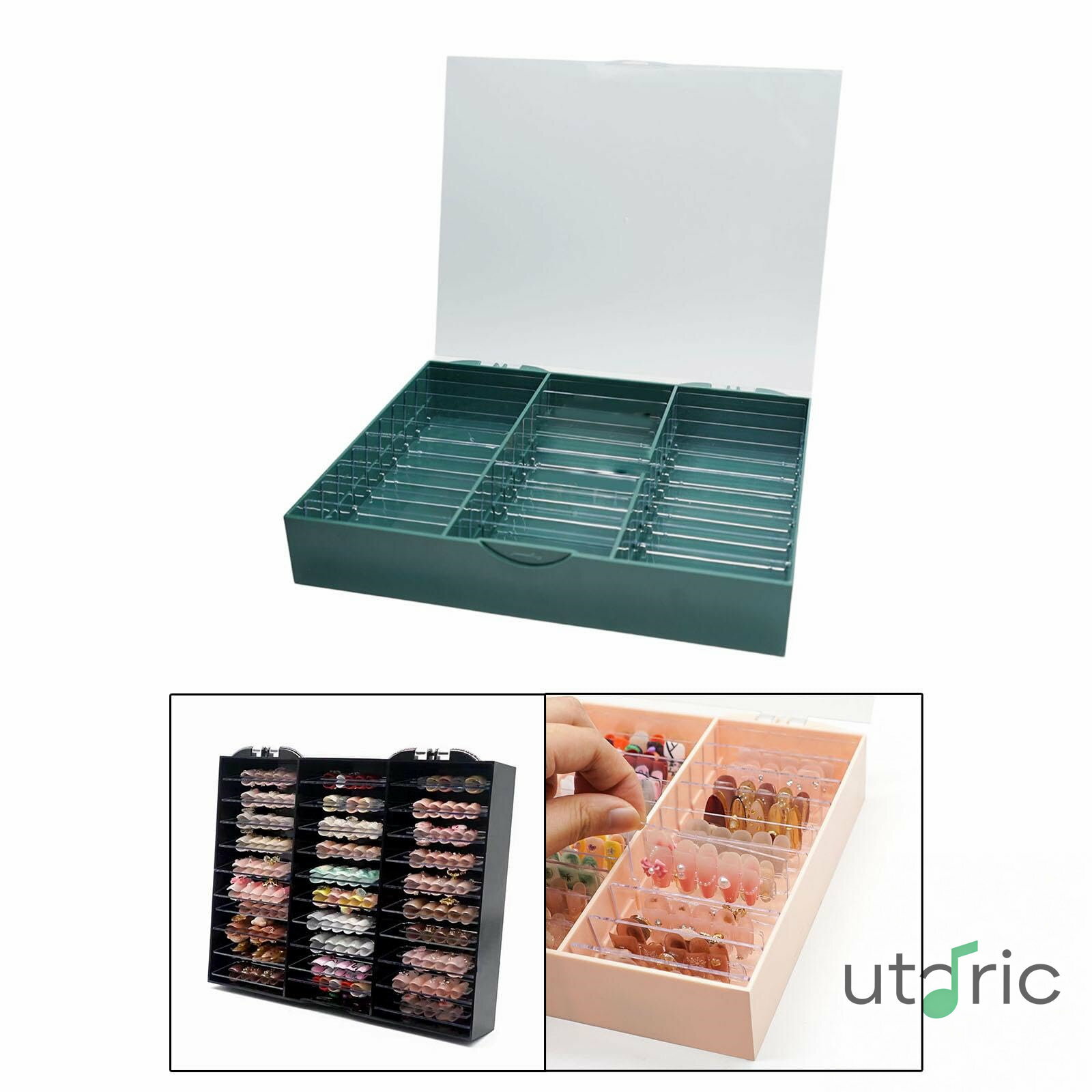 ネイルチップ 収納ケース 小分けケース つけ爪チップ収納ボックス ネイルアートデコレーション ネイル..