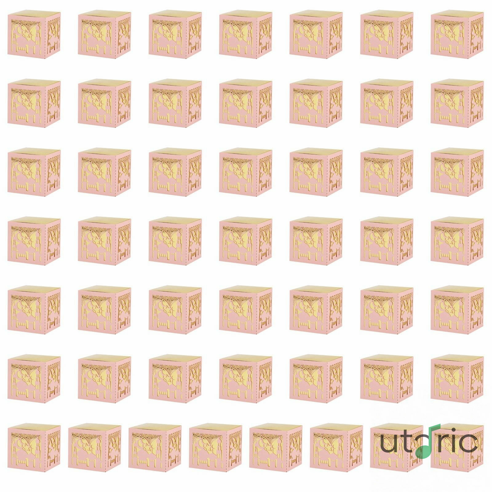 anbabe 50ピース 繊細なフェスティバル イード キャンディボックス スタイリッシュで頑丈なパッケージでホリデースピリットを高めます