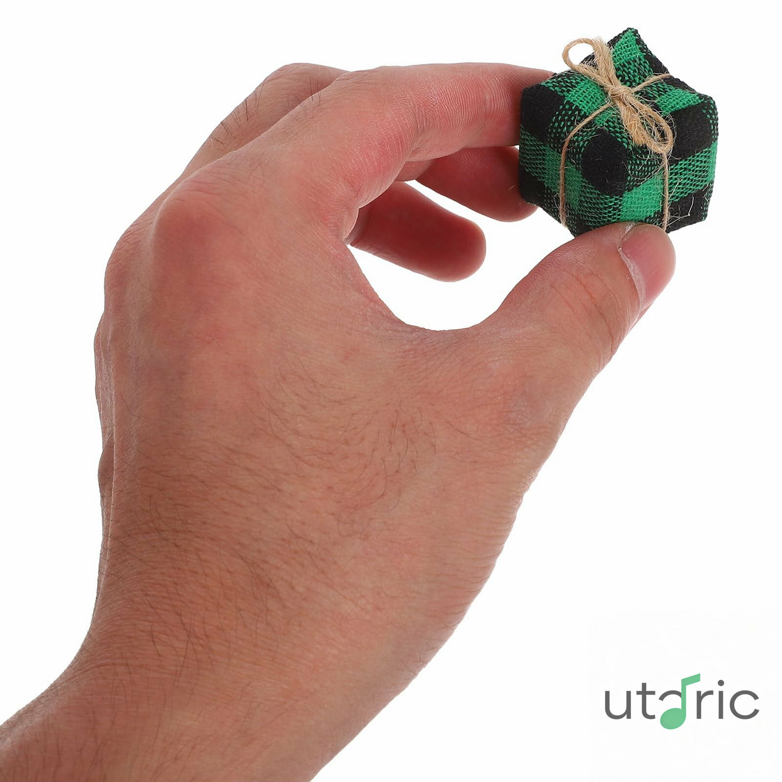 ミニクリスマスツリープレゼントボックス24個 - 布製ボックスオーナメント ミニチュア吊り下げオーナメ..