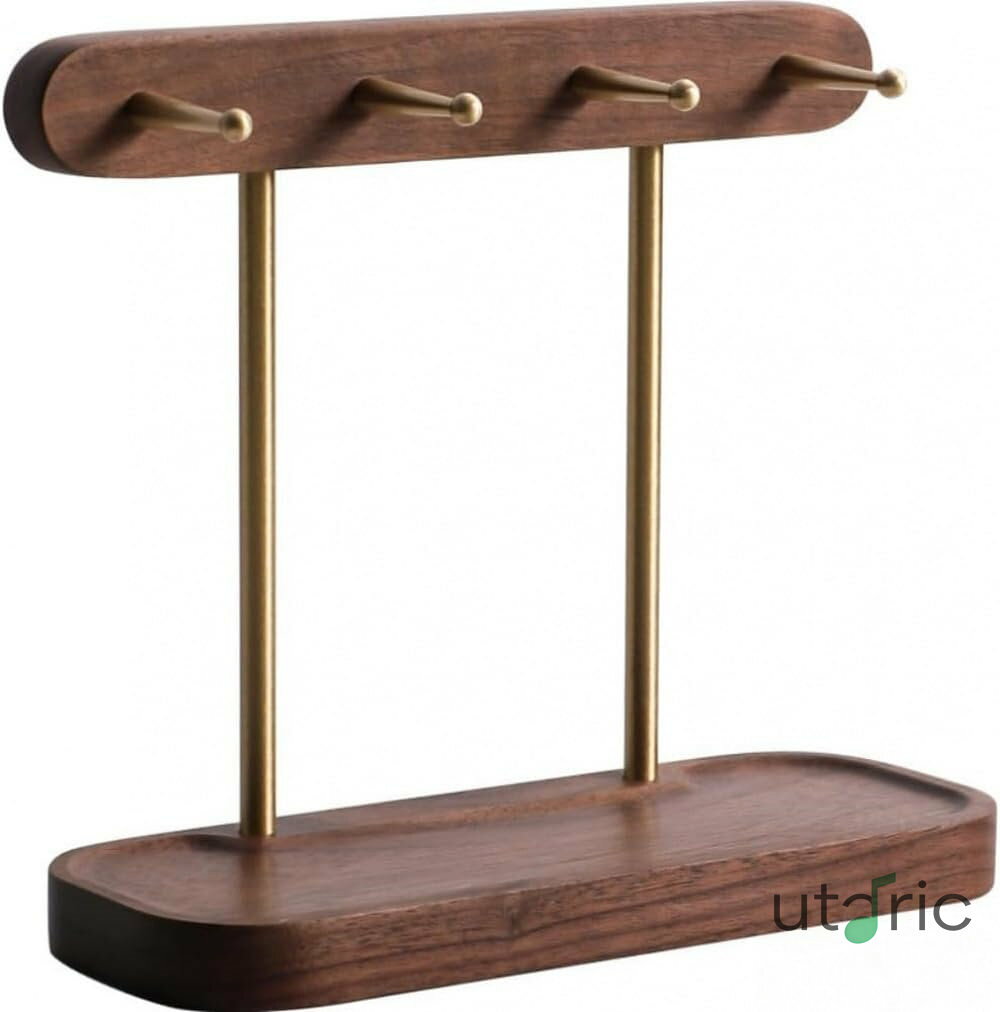 Rakuten - 鍵置き 木製 玄関収納 鍵スタンド 卓上収納 小物入れ 小物ボックス 雑物置く アクセサリーかけ