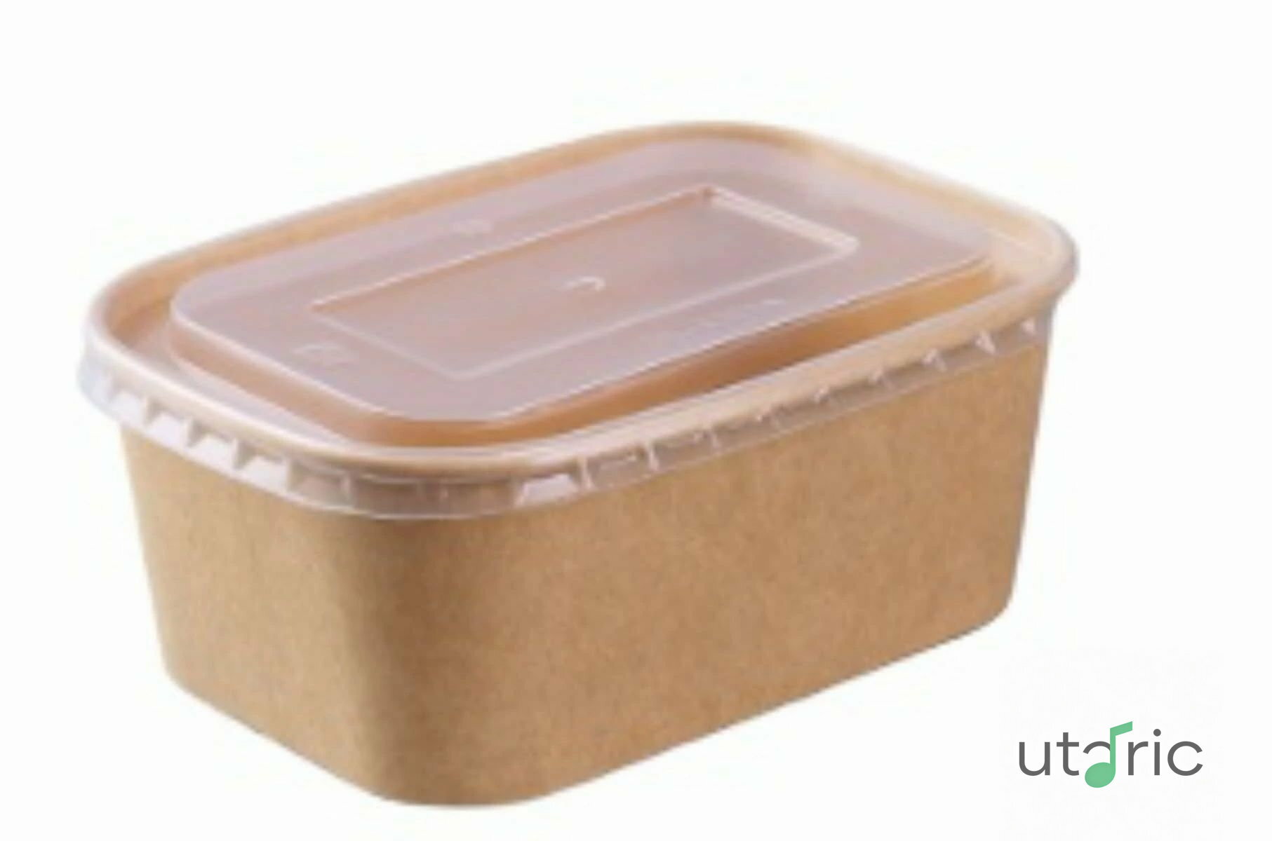 Rakuten - 紙皿 使い捨て 紙皿 ボウル 梱包箱 100パック 弁当箱 弁当箱 ランチボックス 厚手のクラフト紙箱 弁当ファーストフード箱 長方形 環境保護= 持ち帰り用 業務用紙パック (750ml)