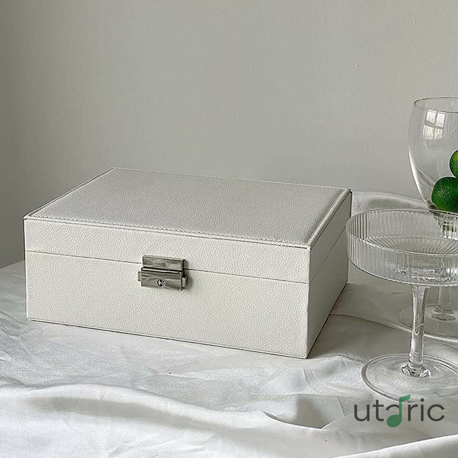 Garments Storage Implements - ジュエリーボックス ジュエリーケース 2層 大容量の宝石箱 蓋付き ジュエリー 収納ケース ビーズ収納 アクセサリー収納 小物入れアクセサリーケース