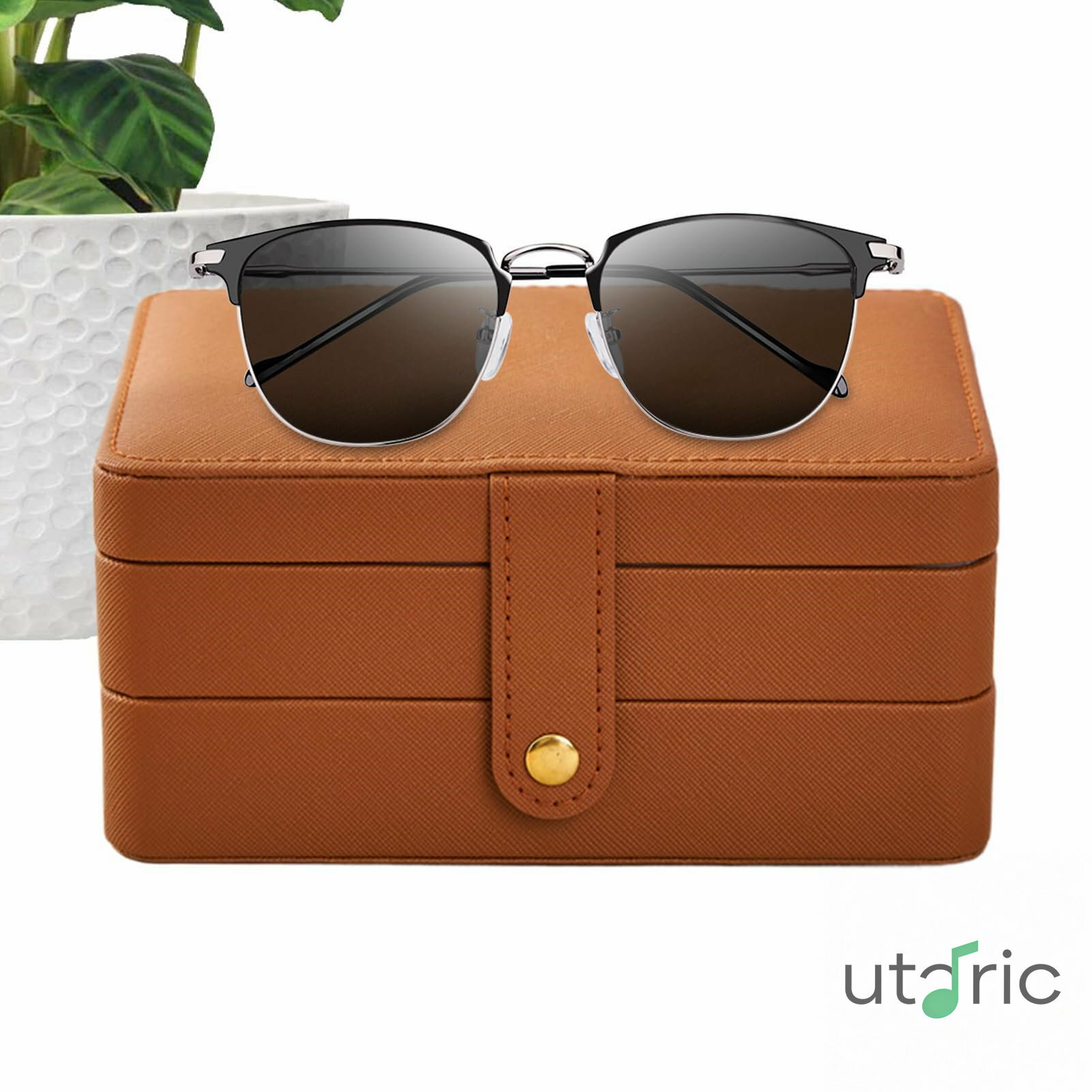 Rakuten - トラベルジュエリーボックス 大型ジュエリーオーガナイザーと収納 リング ブレスレット ピアス収納 防水 PUレザー 持ち運び簡単 デスク装飾