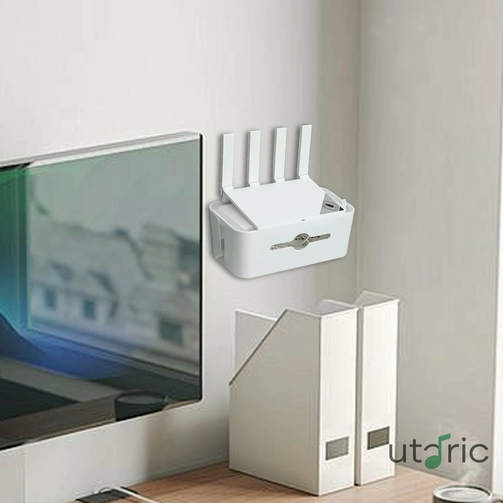 コード管理ボックス、ケーブル管理ボックス - テレビコードコンシーラーワイヤーオーガナイザーケーブ..