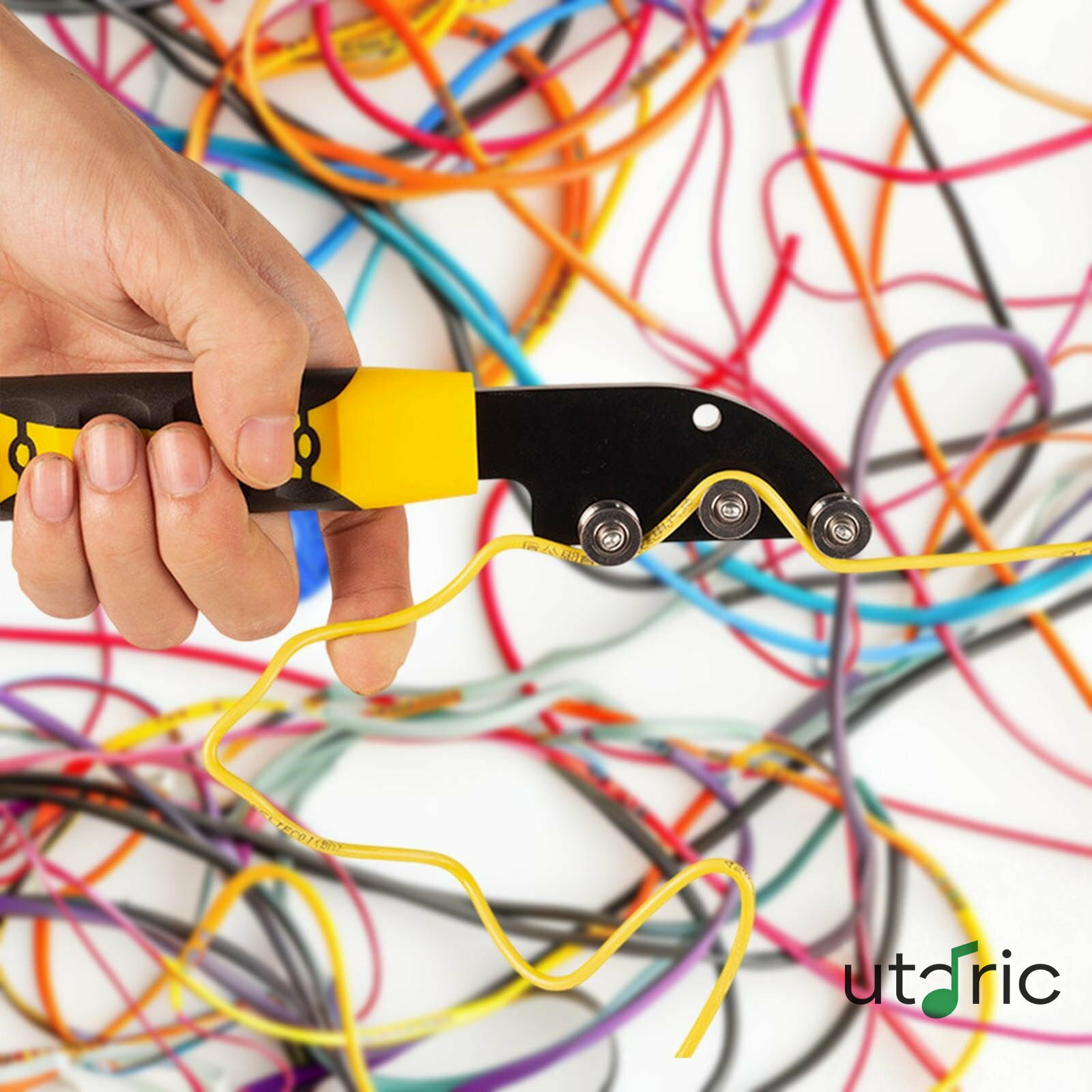 ワイヤストレートナー、プライヤー、DIYクラフトスチール多目的ハンドヘルドワイヤーラッピングツールストレートニングツール電気ボックス用(3)