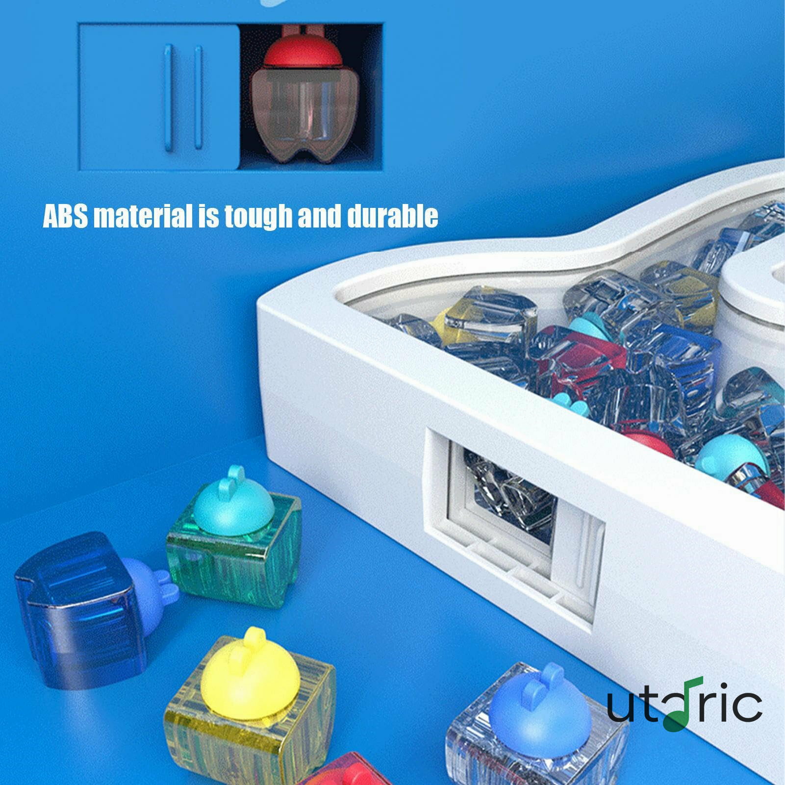 赤ちゃんの歯のボックス - ラベル付き乳歯入れ ウサギ型の歯の保管ケース 子供の成長記録 思い出の品 ..