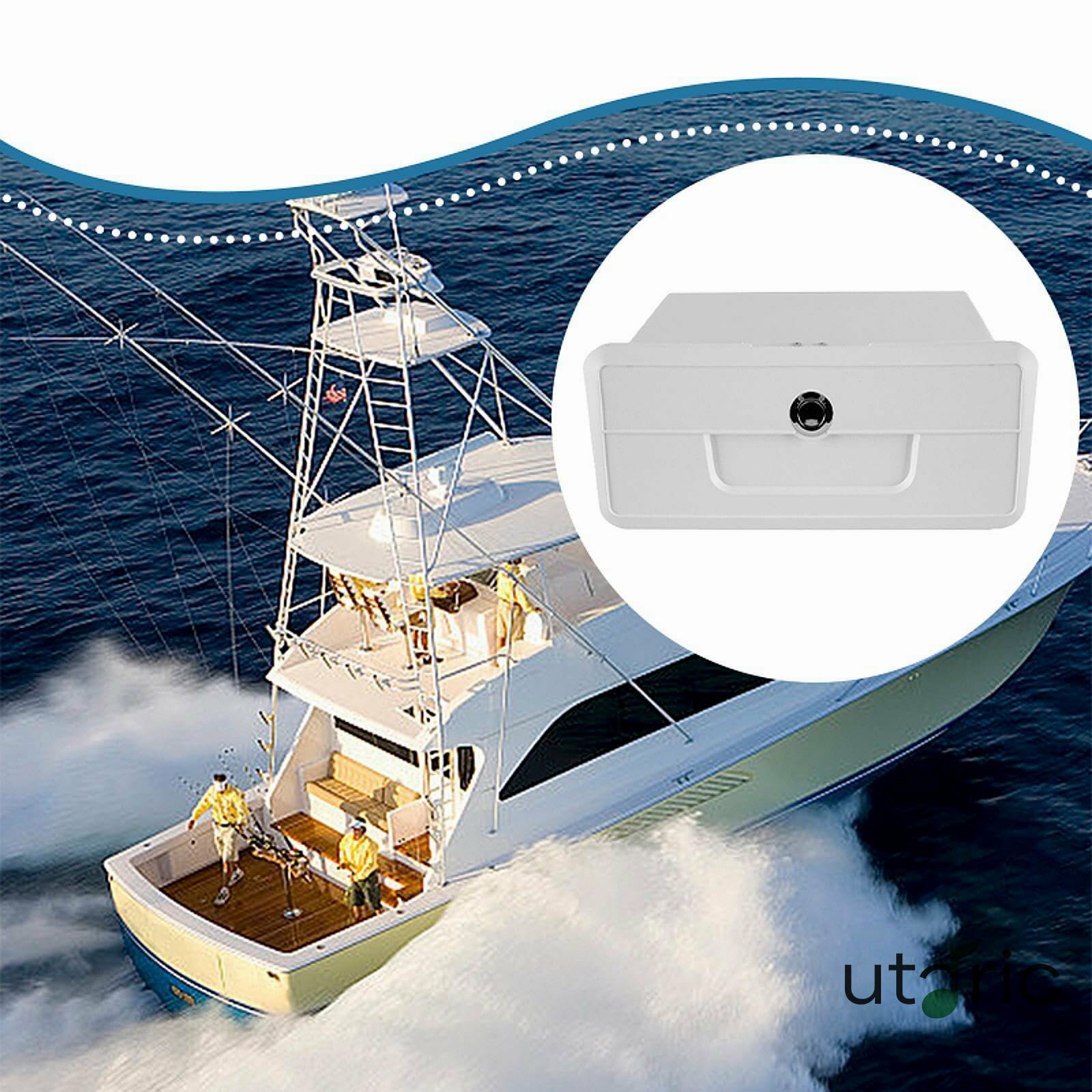 ロック付きヨットオーガナイザーボックス、工具や携帯電話用の多機能収納 白