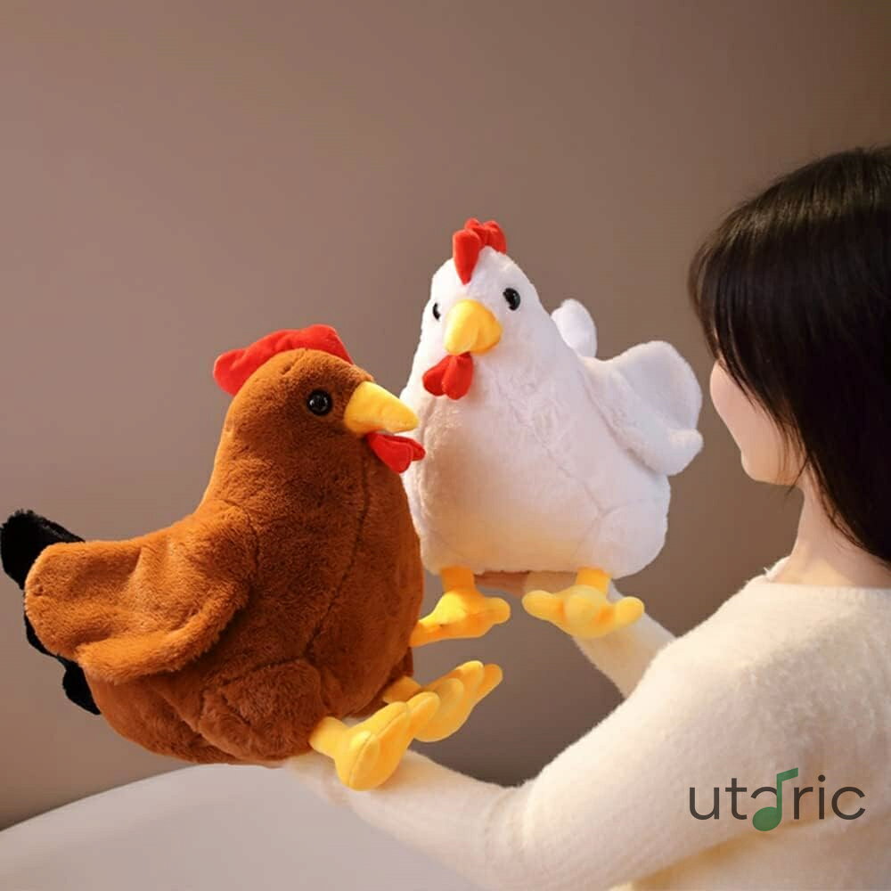 鶏 ニワトリ ぬいぐるみ 本物そっくり 動物 抱き枕 リアル 肌触り良い 子供の日 やわらか 可愛い 萌え 誕生日 記念日 添い寝 クリスマス プレゼント 気持ちいい ソフト 40cm ふわふわ ブラウン 多機能 大きい 癒し系 寝かしつけ (40cm ホワイト) utaric-10015687 utaric サンプル画像3