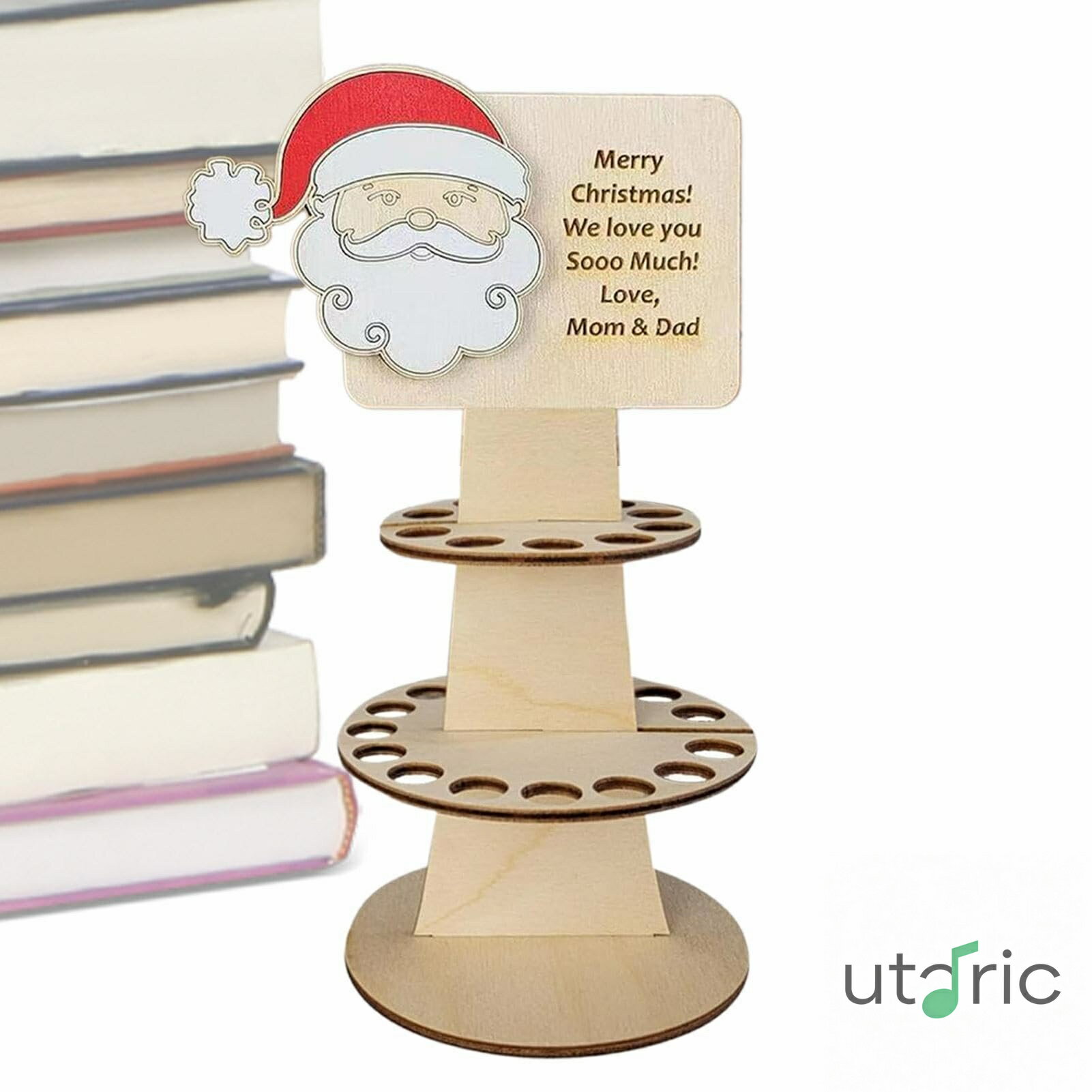 現金用のクリスマス マネー ホルダー - 木製クリスマスマネーギフトホルダーオーナメント | 耐久性のあるトナカイの装飾、ユニークなヘラジカの装飾、結婚式、写真、現金用のお祝いクリスマスマネーホルダー Avfora