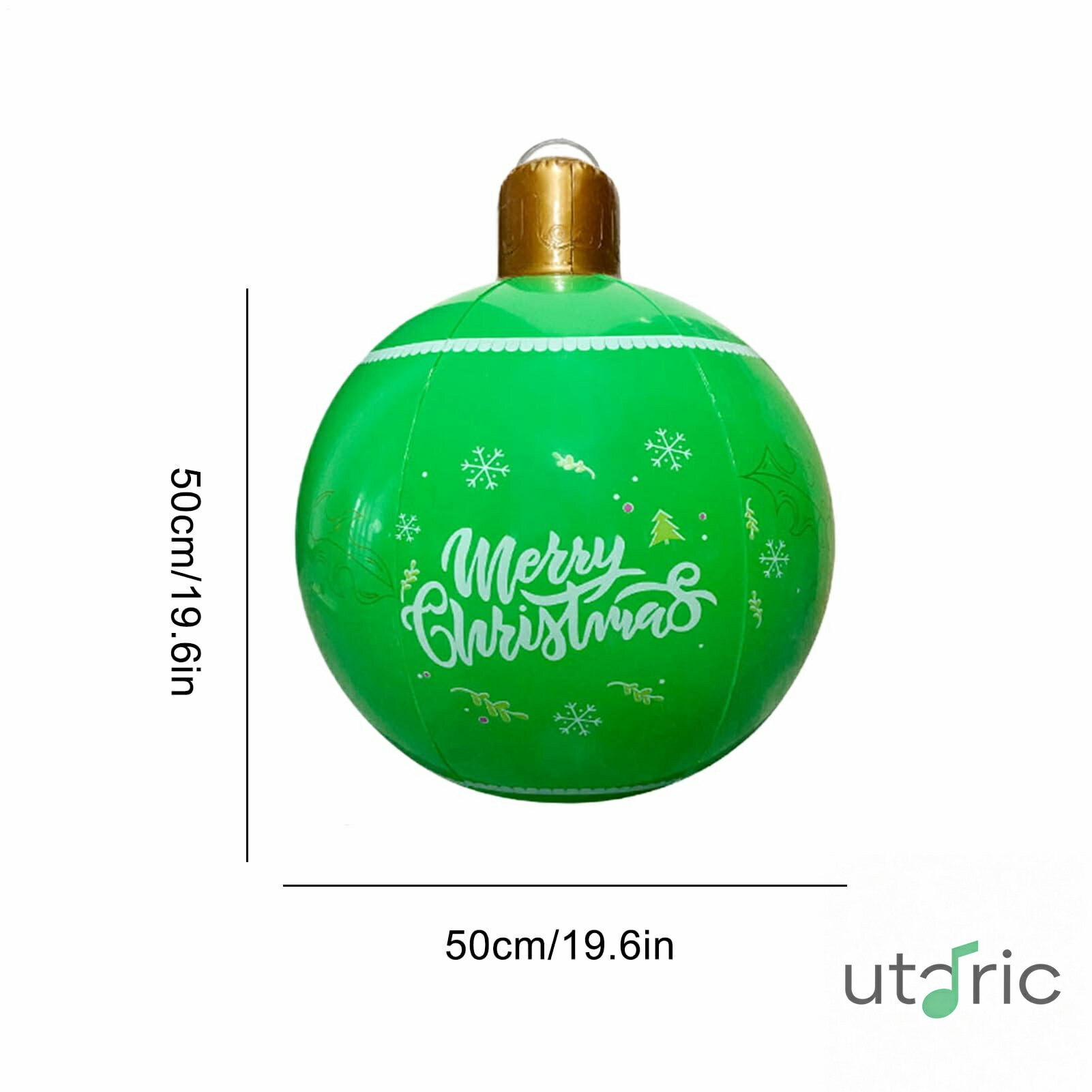 空気注入式クリスマスオーナメント | 50cm PVCクリスマスボール インフレータブル装・ | ホームデコレーション パーティー装飾 屋外 ガーデン リビングルーム テラス用