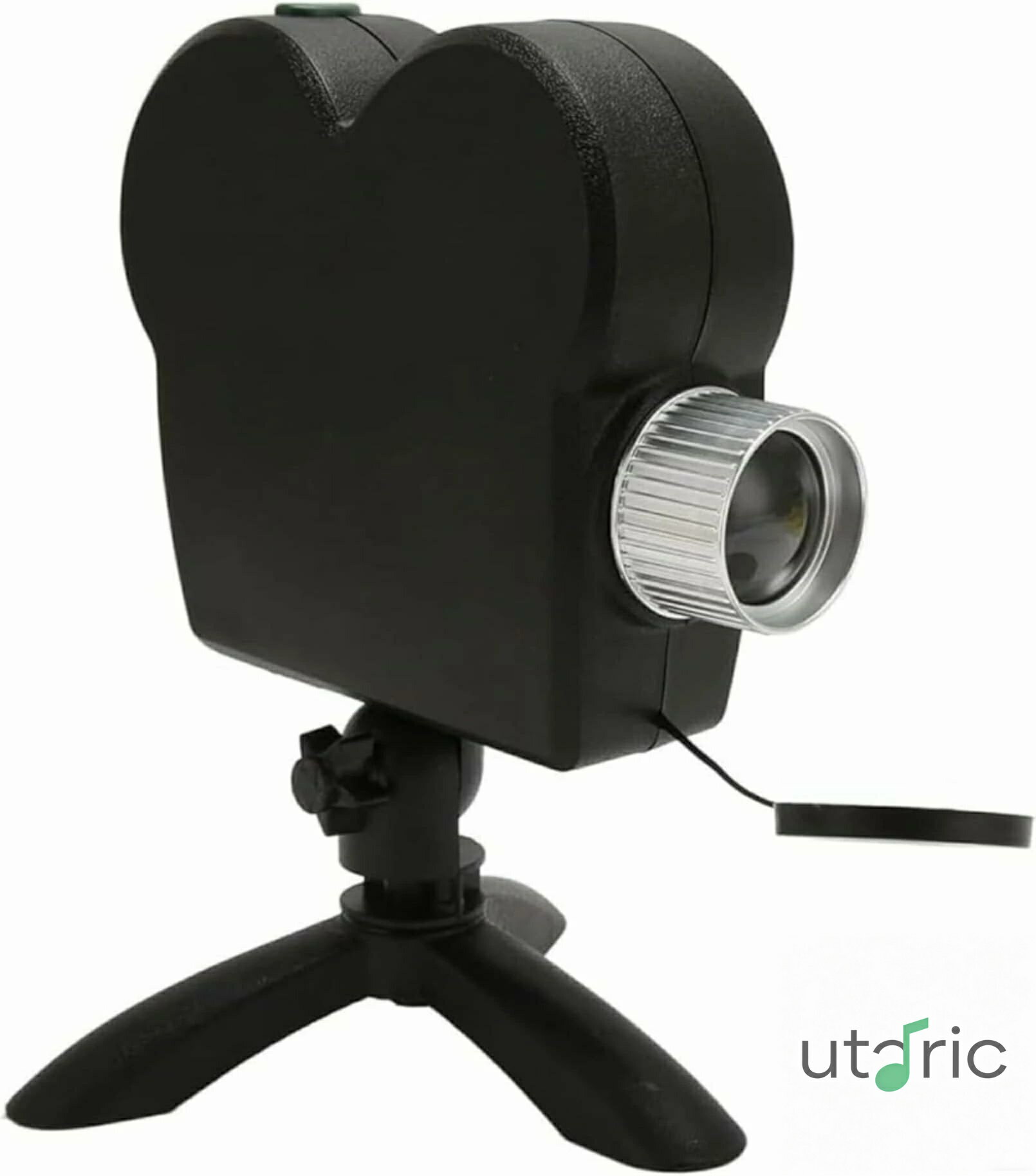 三脚とカーテン付きのハロウィーンウィンドウプロジェクター、HDホリデープロジェクターライト、屋内と屋外の装飾用のクリスマスパーティーライト 簡単に使い