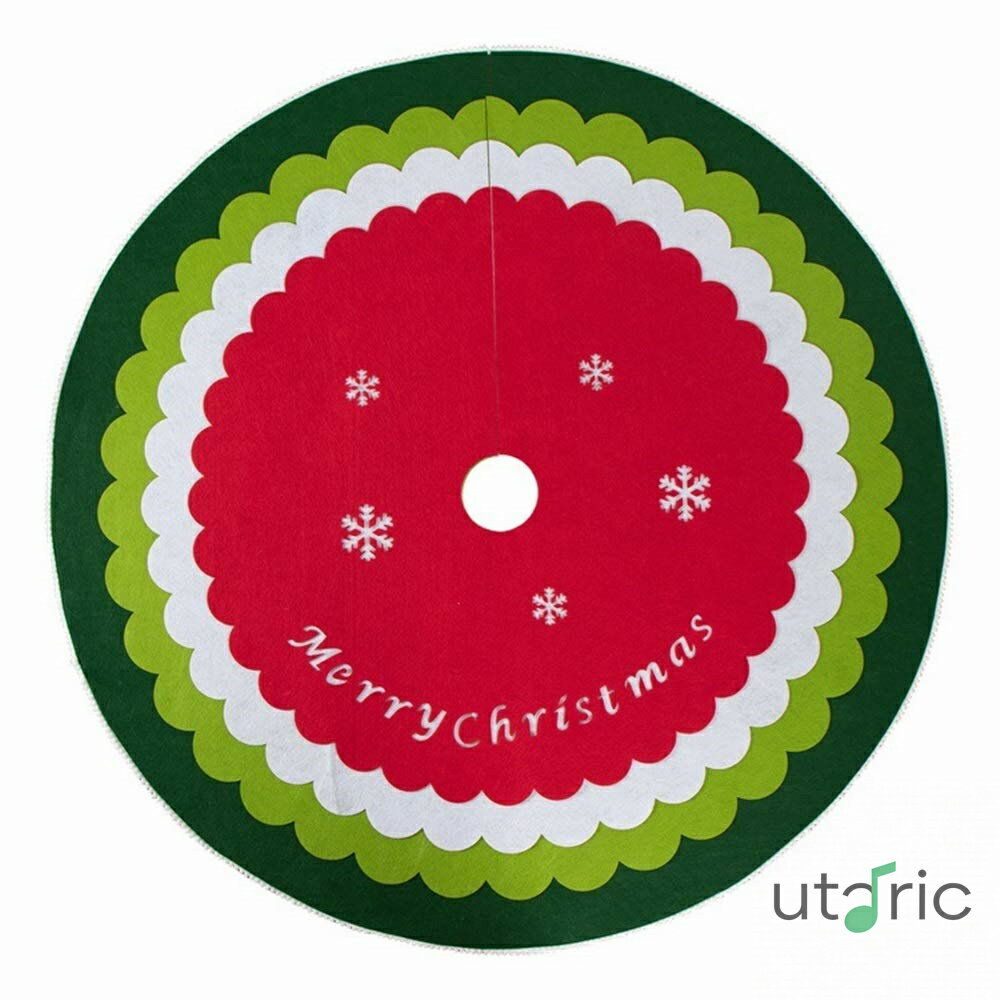 Rakuten - クリスマスツリースカート ホリデーパーティーの装飾クリスマスツリーのスカートツリーマットベースのクリスマスホームデコレーション クリスマスツリー 飾り