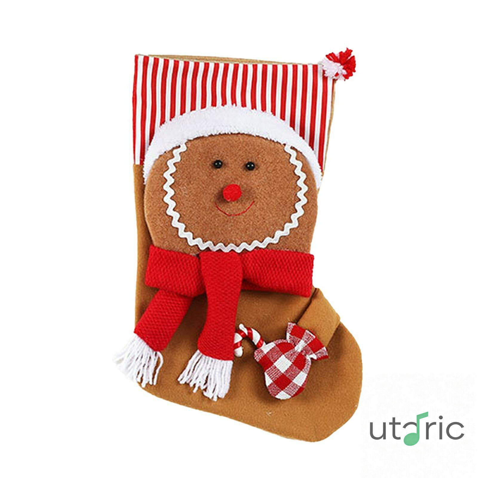 クリスマスストッキングの装飾、クリスマス暖炉ストッキング かわいいクリスマスのキャラクターのストッキング 装飾的なホリデーデコレーションクリスマススタッファークリスマスキャンディケインクッキーおもちゃ用