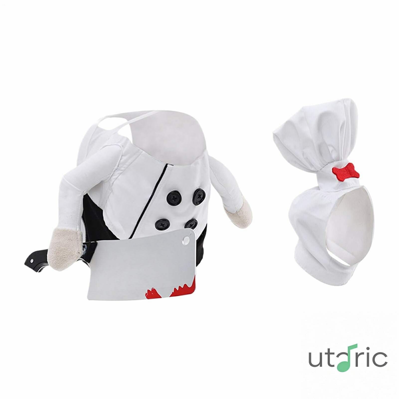 Other - ペット用ハロウィン衣装 犬用ユーモアシェフ衣装 かわいいコスプレ衣装 パーティー用品 ペット用着せ替え クリスマス誕生日イベント