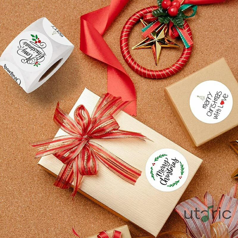 クリスマス シール ロール ラベル ステッカー 封印シール 丸 ギフト 包装 お礼 お世話 挨拶 お菓子 気..