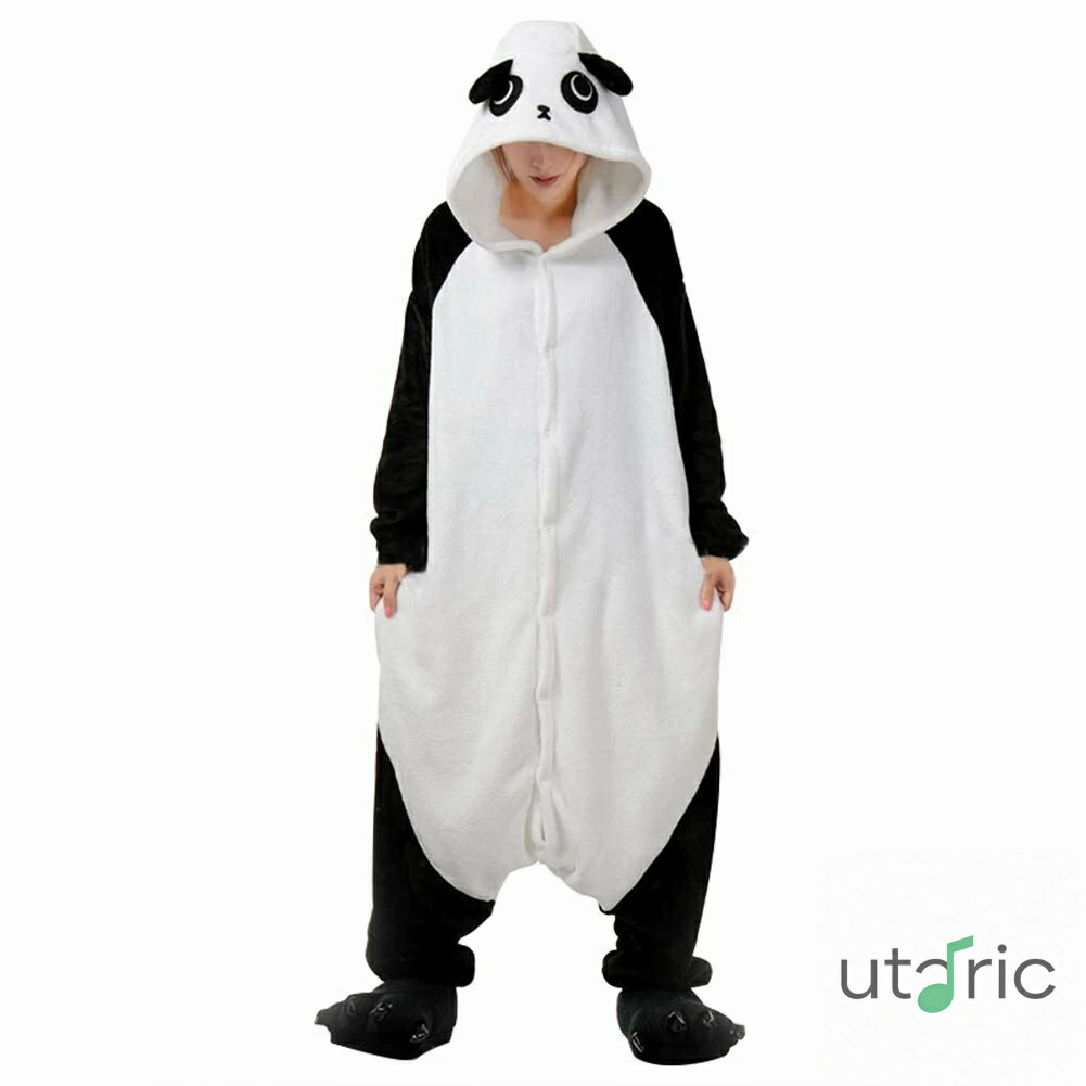 着ぐるみ パジャマ パンダ ふんわり あったか コスチューム プレミアム 帽子付き 極厚 防寒 ヲタク 秋冬 超かわいい ルームウェア ルームワンピース ふわふわ もこもこ 着心地良い 動物 コスプレ 仮装 ハロウィン クリスマス (パンダ型 XL)