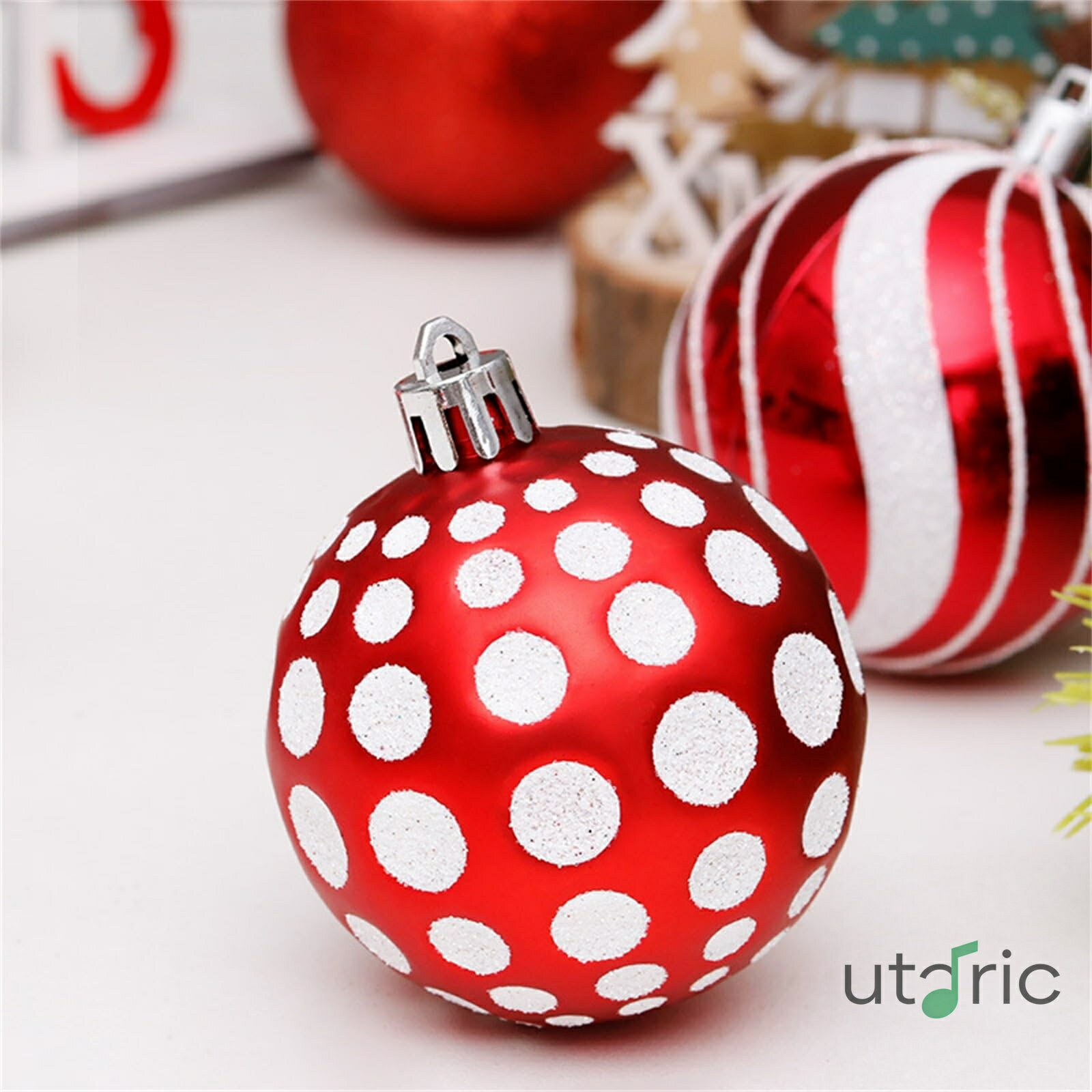 クリスマスデコレーションボール クリスマスデコレーション 6cm/30個 塗装済みクリスマスボールセット クリスマスツリーハンギング ・・・用品(2)