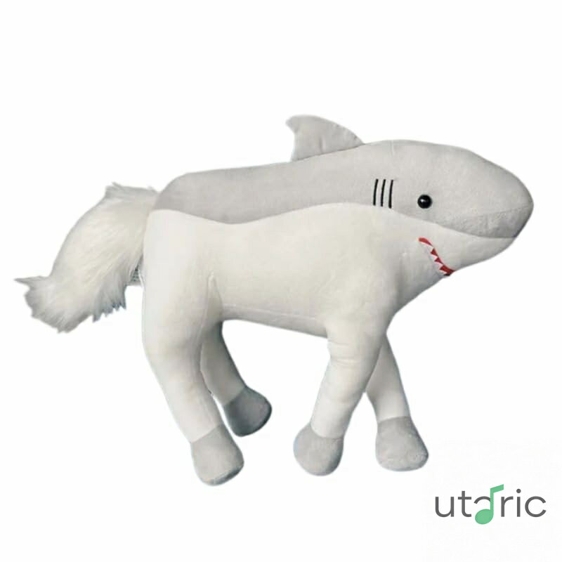 サメの馬ぬいぐるみ カワイイ 柔らかいぬいぐるみ人形 キッズおもちゃ クリスマス ホームデコレーショ..