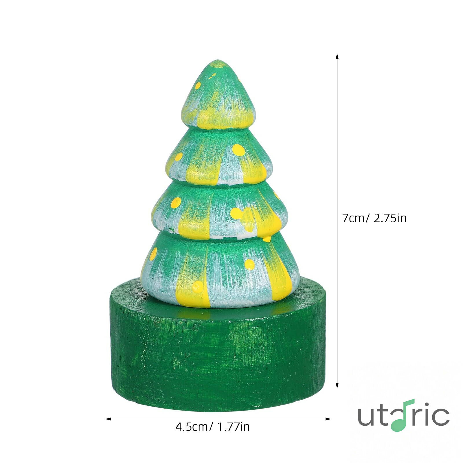 クリスマスツリー型鉛筆削り：クリスマスのお菓子袋の中身や新学期の必需品にぴったりの木製手持ち鉛筆削り utaric-10020937 utaric サンプル画像3