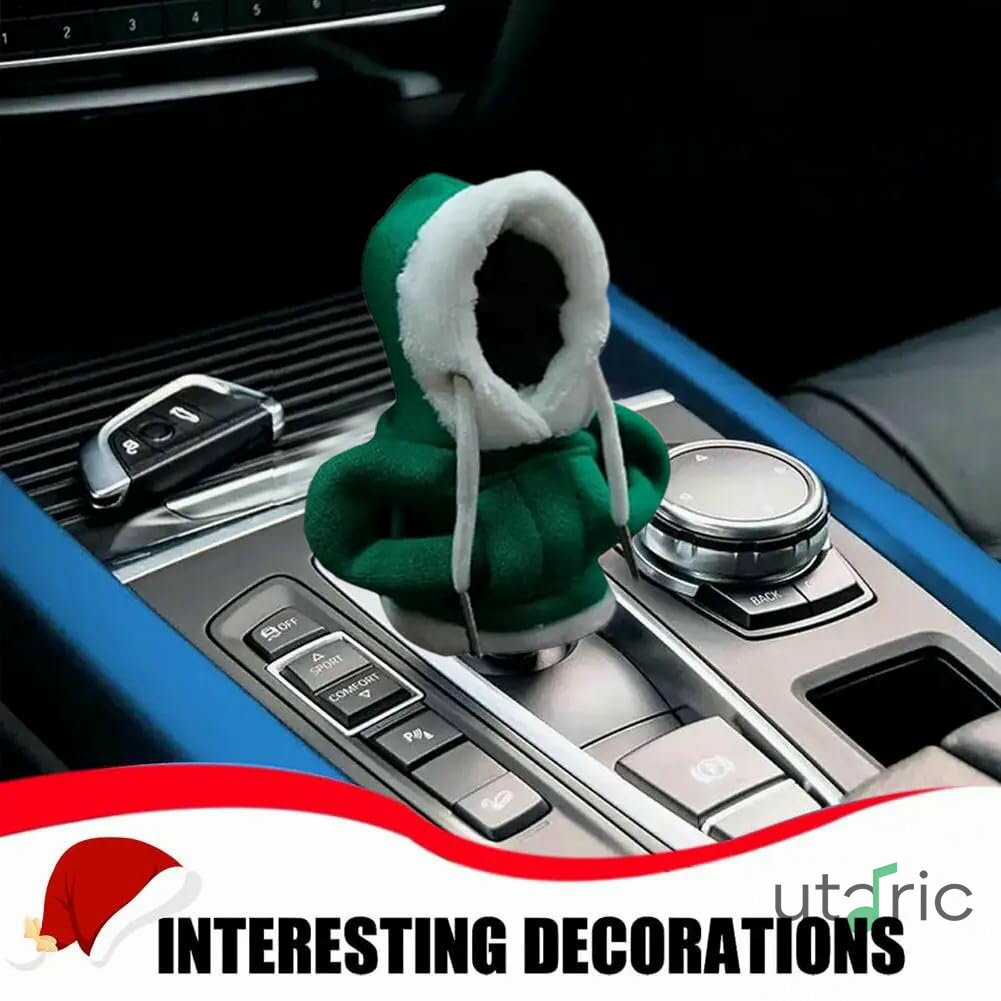 ギアシフトノブカバー | クリスマスカー用ギアシフトカバー | 通勤配送ドライブ旅行用自動車内装アクセ..