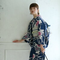 浴衣 セット レディース 浴衣 3点セット(浴衣/帯/下駄)藍色 紺 白 きなり ピンク 紅紫 菊 露芝 古典柄 注染 手染め 本染め 伝統工芸 日本製 国産 アンティーク図案 浴衣セット ゆかた 女性 レトロ 大正ロマン モダン フリーサイズ
