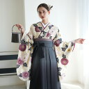 【レンタル】【ニコアンティーク 袴 17点セット 】二尺袖着物 はかま フルセット 卒業式 大学生 専門学生 レディース 女性 袴91-99cm(身長153-170cm)足袋プレゼント 重ね衿縫い付済 往復送料無料