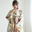 【レンタル】【九重 袴 17点セット 牡丹と華扇・クリーム 日本製】二尺袖着物 はかま フルセット 卒業式 大学生 専門学生 レディース 女性 足袋プレゼント 重ね衿縫い付済 往復送料無料