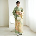 【レンタル】訪問着20点フルセット 訪問着 結婚式 参列 ゲスト 卒業式 お茶会 食事会 入学式 フォーマル お宮参り 七五三 観劇 園遊会 祝賀会 女性 着物 母親 着物&袋帯 緑系 西陣織帯 金彩 辻が花 牡丹 桜 梅 絞り柄 フルセット 安い 新品足袋プレゼント 往復送料無料