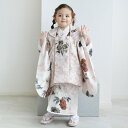 【レンタル】【七五三 着物 被布セット JILLSTUART / ジル・スチュアート パンジーとクチナシ・ピンク】 七五三 日本製 女の子 三歳 3歳 被布 セ...