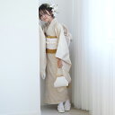 【レンタル】【ひよこ商店 10歳 振袖セット 女の子 ベージュ金彩・流水】 ハーフ成人式 ジュニア 着物セット 子供 kids 十歳 十才 女児 着物 1/2成人式 日本製作り帯 長襦袢 志古貴 草履 バッグ 135cm-145cm前後 新品足袋プレゼント 往復送料無料(4)